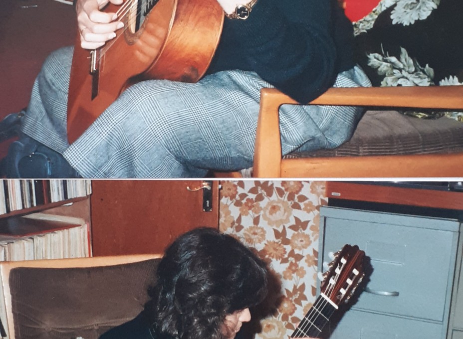 Berta Rojas at the Duarte home, Morton Way, London, England, 1989.
