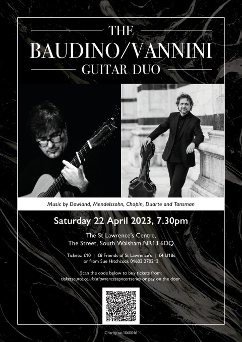 Baudino Vannini Guitar Duo A4 poster 1